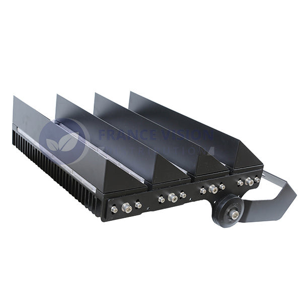 Projecteur haute puissance LED de stade - Série EXCEPTION - 500 Watts - 75 000 Lumens - 150 Lumens/Watt - Angle 20°/40°/60°/90° au choix - 44 x 48 x 11 cm - IP66 - IK08 - 2700k à 6500k - Transformateur Meanwell- Garantie 5 ans