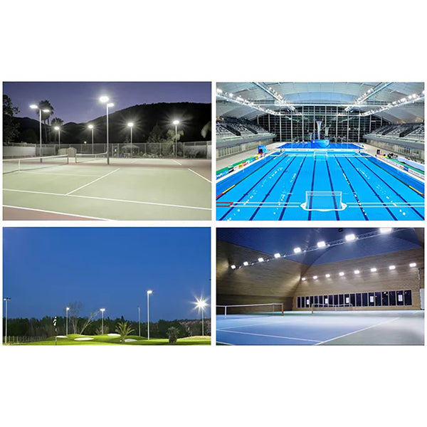 Lot de 4x Projecteurs haute puissance LED de stade - Série EXCEPTION - 400 Watts - 60 000 Lumens - 150 Lumens/Watt - Angle 20°/40°/60°/90° au choix - 44 x 38 x 11 cm - IP66 - IK08 - 2700k à 6500k - Transformateur Meanwell- Garantie 5 ans