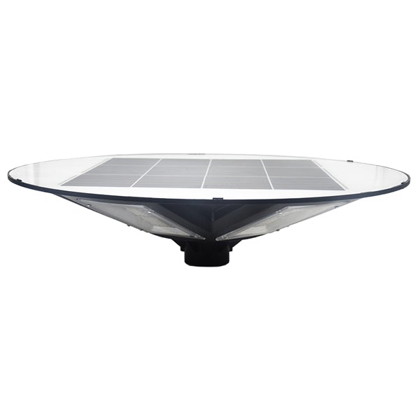 Palette de 14x Lampes solaires pour extérieur - Série OVNI - Version HERCULE 500 - Rendu lumineux 500 Watts - 2200 lumens – Angle 360° - Diamètre tube d'insertion 60 / 76 mm - Avec détecteur de mouvement – Capteur crépusculaire - Avec télécommande - 4000k