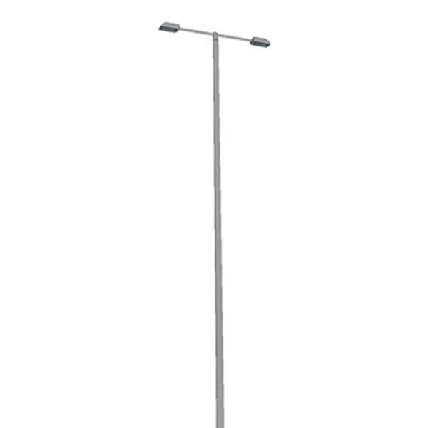 Double tête de mât en ligne - Insertion mât diamètre 80mm / Support 60mm