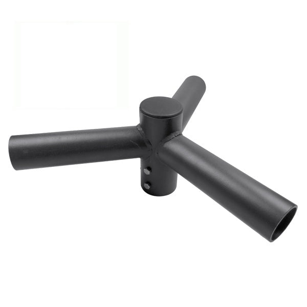 Triple tête de mât perpendiculaire - Insertion mât diamètre 80mm / Support 60mm
