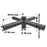 Quadruple tête de mât perpendiculaire - Insertion mât diamètre 80mm / Support 60mm