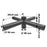 Carton / Lot de 10x Quadruples têtes de mât perpendiculaire - Insertion mât diamètre 80mm / Support 60mm