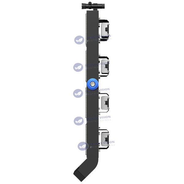 Projecteur haute puissance LED de stade - Série EXCEPTION - 1000 Watts - 150 000 Lumens - 150 Lumens/Watt - Angle 15°/30°/45°/60°/90°/120° au choix - 46 x 88 x 18 cm - IP66 - IK08 - 2700k à 6500k - Transformateur Meanwell- Garantie 5 ans