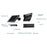 Projecteur / Lampe de sécurité solaire LED multifonctionnelle - Série SNIPER – Rendu lumineux 80 Watts - Angle 120° - IP65 - 26 x 21 x 7 cm – Détachable – 7 types d’installations - Avec détecteur de mouvement – Couleur éclairage 6000k