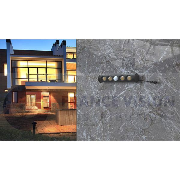 Projecteur / Lampe de sécurité solaire LED multifonctionnelle - Série SNIPER – Rendu lumineux 80 Watts - Angle 120° - IP65 - 26 x 21 x 7 cm – Détachable – 7 types d’installations - Avec détecteur de mouvement – Couleur éclairage 6000k
