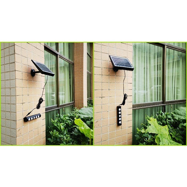 Lot de 12x Projecteurs / Lampes de sécurité solaires LED multifonctionnelles - Série SNIPER – Rendu lumineux 80 Watts - Angle 120° - IP65 - 26 x 21 x 7 cm – Détachable – 7 types d’installations - Avec détecteur de mouvement – Couleur éclairage 6000k