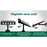 Projecteur / Lampe de sécurité solaire LED multifonctionnelle - Série SNIPER – Rendu lumineux 80 Watts - Angle 120° - IP65 - 26 x 21 x 7 cm – Détachable – 7 types d’installations - Avec détecteur de mouvement – Couleur éclairage 6000k