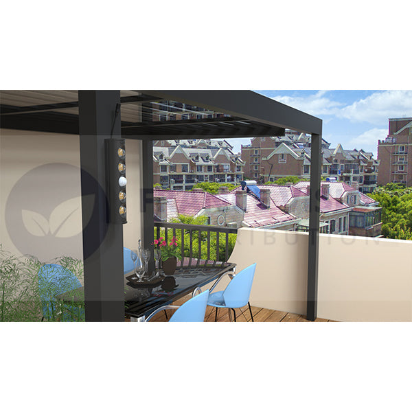 Lot de 12x Projecteurs / Lampes de sécurité solaires LED multifonctionnelles - Série SNIPER – Rendu lumineux 80 Watts - Angle 120° - IP65 - 26 x 21 x 7 cm – Détachable – 7 types d’installations - Avec détecteur de mouvement – Couleur éclairage 6000k