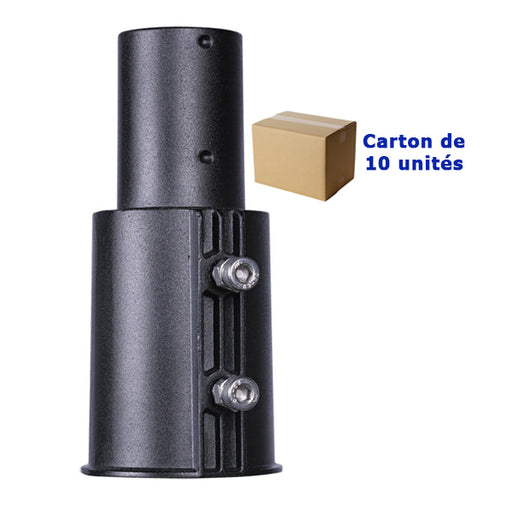 Carton / Lot de 10x Adaptateurs Candélabres / Lampes de rue et parking extérieur - 60/80mm